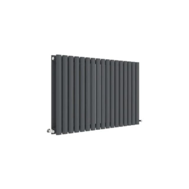 Aspire Aspire - Hudson Reed Revive Double Designer Horizontal Radiator 600mm h x 992mm w - Anthracite PWHLA39D