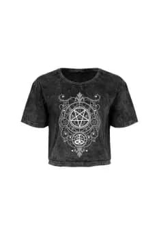 Aureate Pentagram Oversized Crop Top