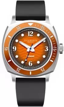 Duckworth Prestex Watch Belmont Dive Orange Black Rubber