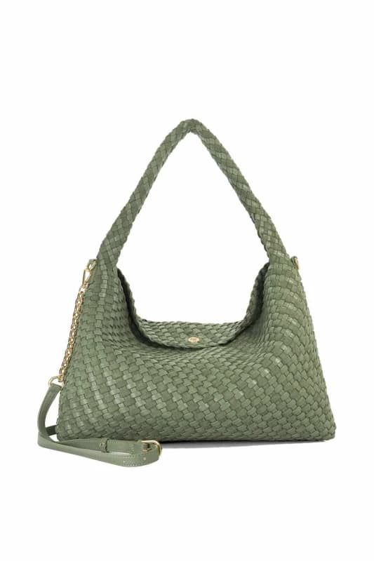 Dune London Womens 'Deliberate L' Shoulder Bag in Green Green Female One Size