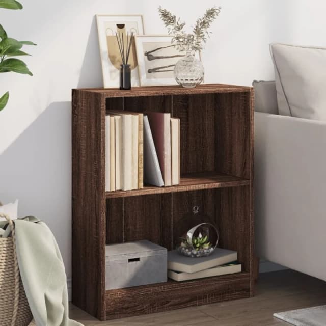 VIDAXL Bookshelf Brown Oak 60x24x76cm Engineered Wood Vidaxl 8720286931516