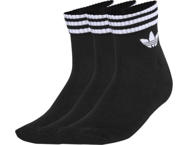 Adidas Originals 3 Stripes Ankle 3er Pack Socks Black L