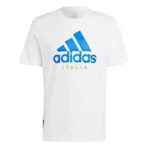 adidas Italy Graphic T-Shirt Mens - White