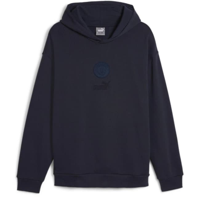 Puma Mcfc Ftblmonochrm Hoodie Hoody Mens New Navy male S
