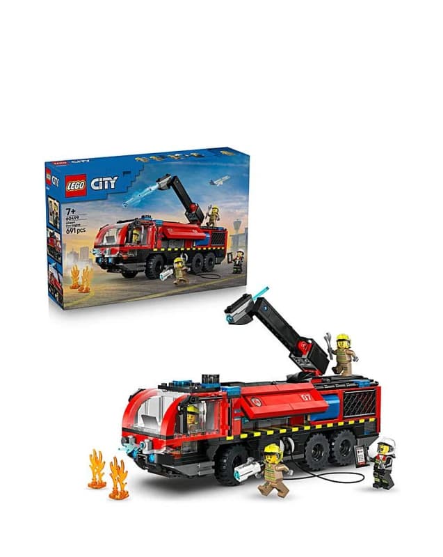 LEGO City Airport Fire Engine Toy Truck Building Set 60499
