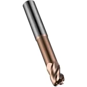 S524 10.00X0.5MM Carbide 4 Flute Extra Short Corner Radius End Mill - TiSiN Coated