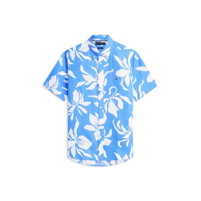 Tommy Hilfiger Tommy LinenFlwr Shrt Sn62 Blue Spell/AOP male S