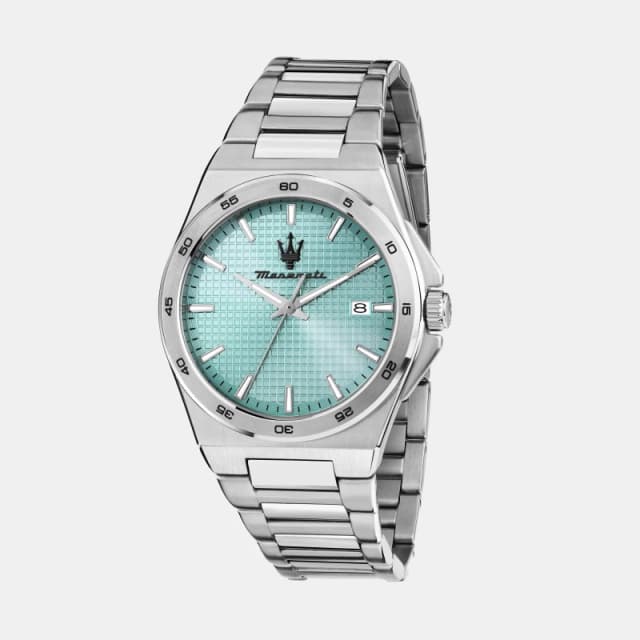 Maserati Mens Velocita Quartz Analogue Watch Baby Blue male One Size