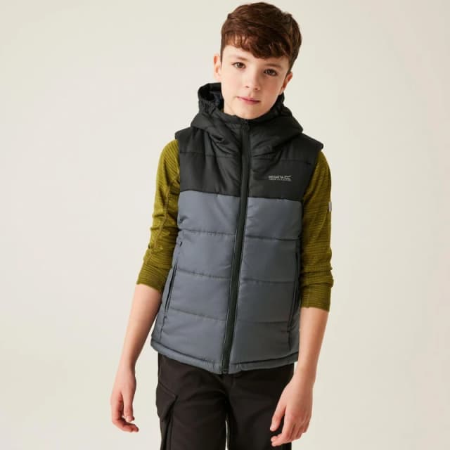 Regatta Boys Loft House II Padded Bodywarmer Gilet 11-12 Years - Chest 75-79cm (Height 146-152cm) Black Seal Grey RKB070B-28P-11
