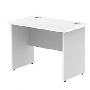 Impulse 1000/800 Rectangle Panel End Leg Desk White