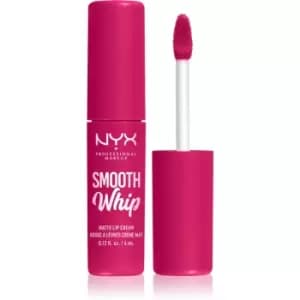 NYX Professional Makeup Smooth Whip Matte Lip Cream Velvet Lipstick with Smoothing Effect Shade 09 Bday Frosting 4 ml