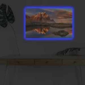4570DHDACT-004 Multicolor Decorative LED Lighted Canvas Painting