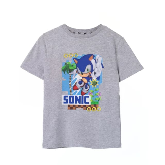 Sonic the Hedgehog Short Sleeved T-Shirt Grey