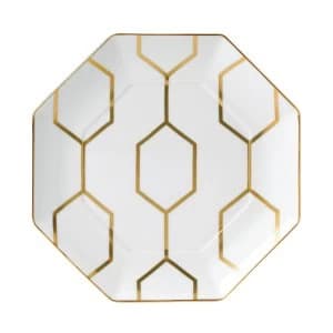 Wedgwood Arris Octagonal Side Plate White 23cm White