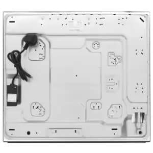 Montpellier MGH61BG 60cm 4 Burner Gas Hob on Black Glass Cast Iron Sup