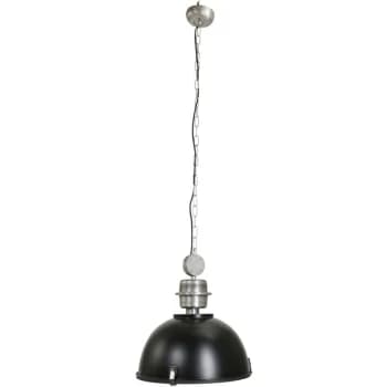 Sienna Lighting - Sienna Tough Guy Dome Pendant Ceiling Lights Black Matt, Glass Matt, Metal