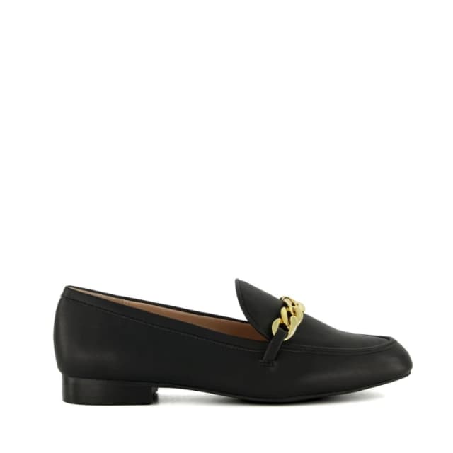 Dune London Gaiia Chain Detail Loafers Black female UK 5