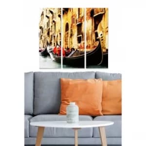 MDFFTR1024 Multicolor Decorative MDF Painting (3 Pieces)