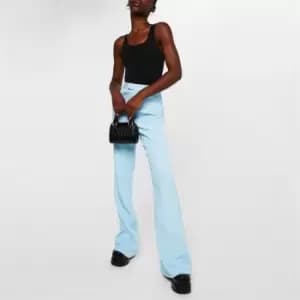 Missguided Tall Tailored Flared Trousers - Blue