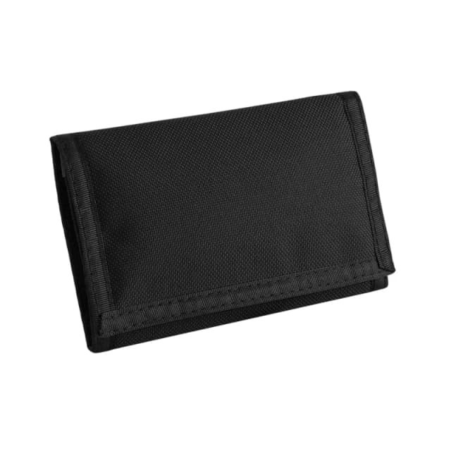 Bagbase Plain Ripper Wallet Black unisex