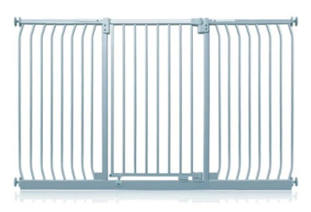 Safetots Extra Tall Elite Safety Gate, 179Cm - 188Cm, Matt Grey, Extra Tall 96.8Cm In Height, Pressure Fit Stair Gate