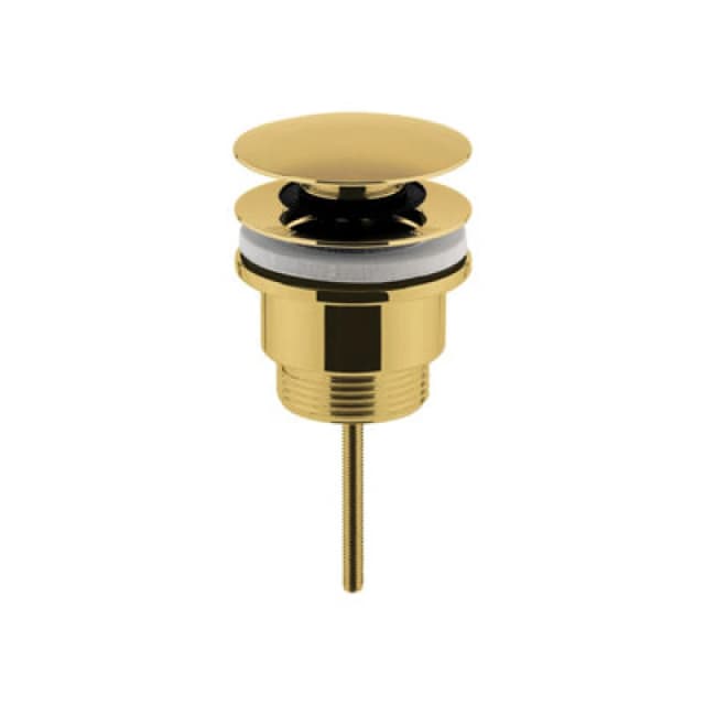 Balterley Universal Push Button Basin Waste Slotted UnslottedBrushed Brass Bronze