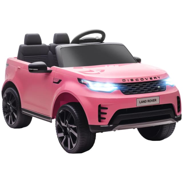 AIYAPLAY Land Rover Discovery Licensed 12V Kids Electric Car w/ Remote Pink 370-415V70PK