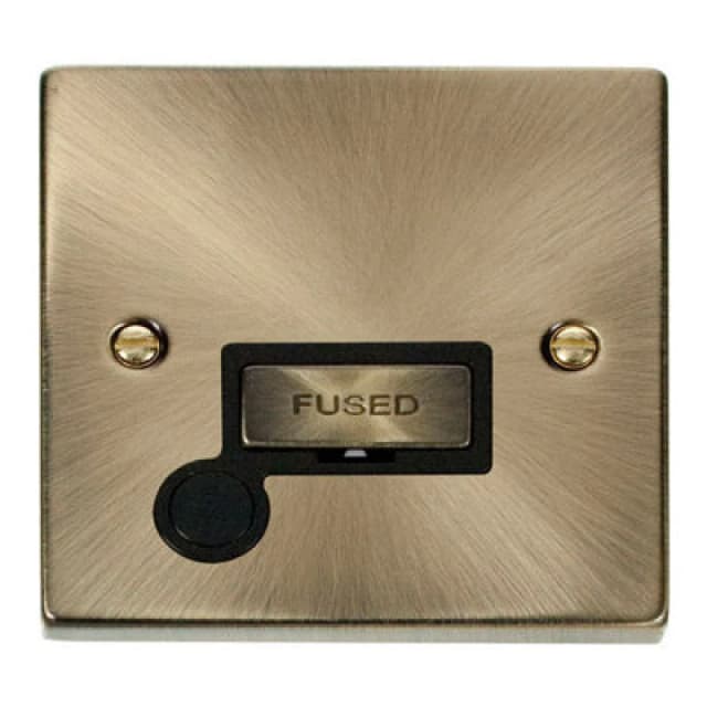 SE Home Antique Brass 13A Fused Ingot Connection Unit With Flex Gold unisex