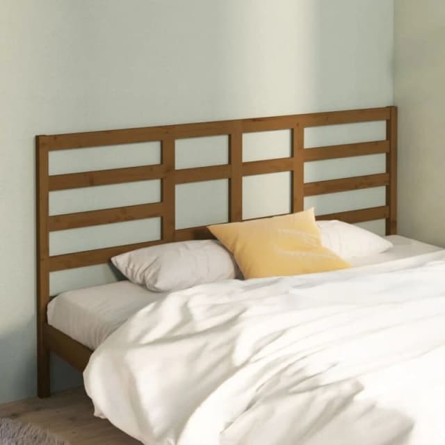 VIDAXL Bed Headboard Honey Brown 206x4x104cm Solid Wood Pine Vidaxl 8720286952061