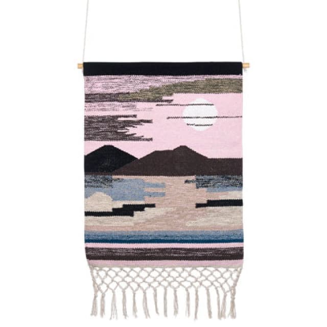 Beliani Fabric Wall Hanging Sadda Cotton 80 Cm Multicolour