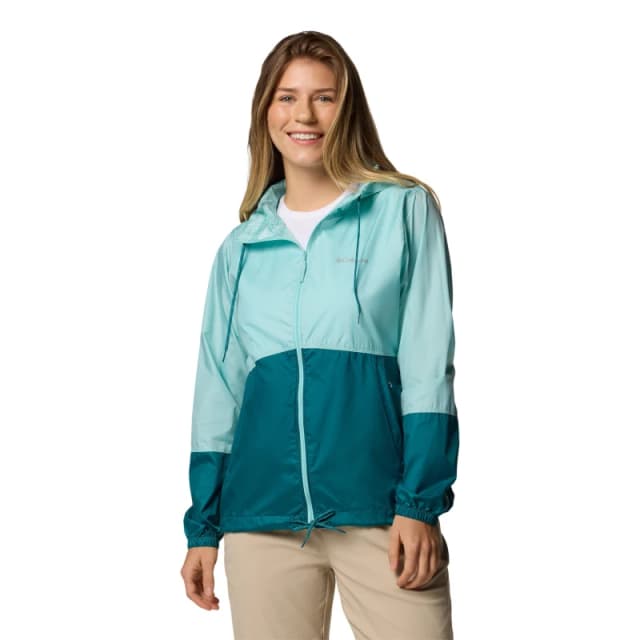 Columbia Womens Flash Forward Water-Resistant Wind-Resistant Softshell Jacket Spray River Blu female 10 (S)