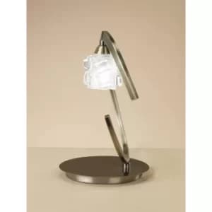 Table Lamp Ice 1 Bulb G9 ECO, antique brass