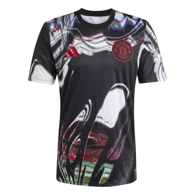 adidas Mens adidas Manchester United Pre-Match Shirt 25/26 Black/White male S