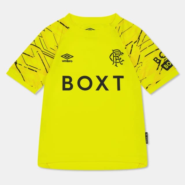 Umbro Rangers Home Goalkeeper Shirt 2025 2026 Juniors Yellow male 7-8 (S)