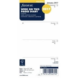 Filofax Personal Week on Two Pages Sunda (2016)