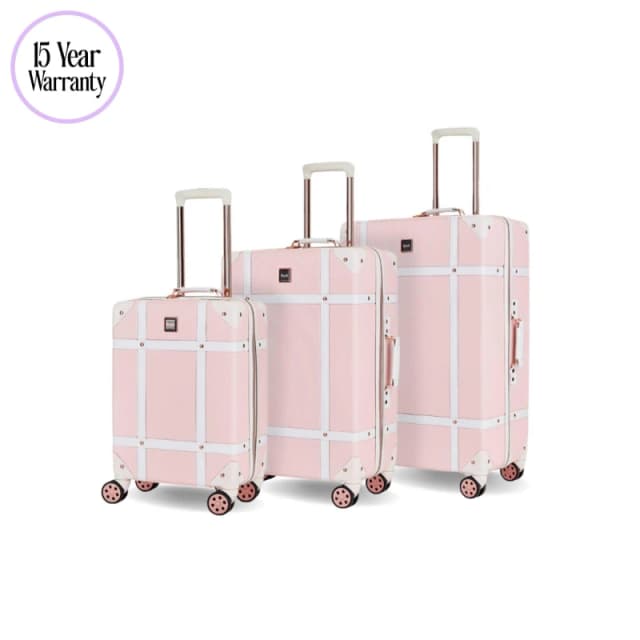 Rock Rock Vintage Suitcase Baby Pink Baby Pink unisex Medium