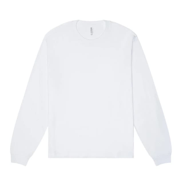 Bella + Canvas Mens Heavyweight Boxy Long-Sleeved T-Shirt in Natural Size: XL Natural Male XL