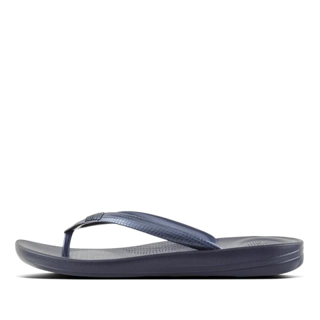 FitFlop Iqushion Rubber Womens Flats Sandals - Midnight Navy - Size:UK 6