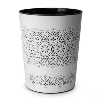 Blue Canyon Flora Waste Bin White