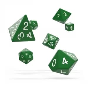 Oakie Doakie Dice RPG Set (Solid Green)