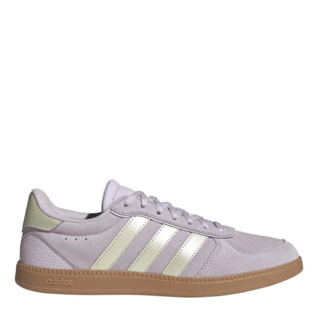 adidas Breaknet Sleek Suede Womens Shoes Lilac Ice female 7 (40.7)