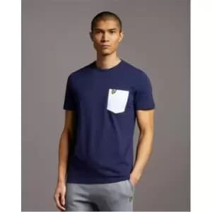 Lyle and Scott Contrast T Shirt - Blue