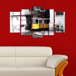 5M-14 Multicolor Decorative MDF Painting (5 Pieces)