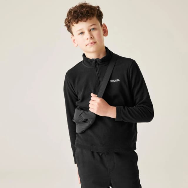 Regatta Hot Shot II Half Zip fleece - Black 14 yr
