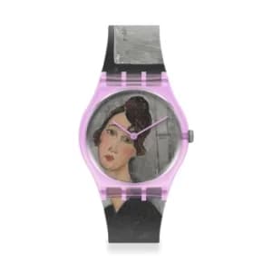 Swatch Original Gents Centre Pompidou 'Portrait of Dedie' by Amedo Modigliani Quartz Unisex Watch GZ356