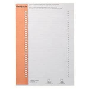Elba Tab Inserts White for Ultimate AZV Lateral Files Pack of 250