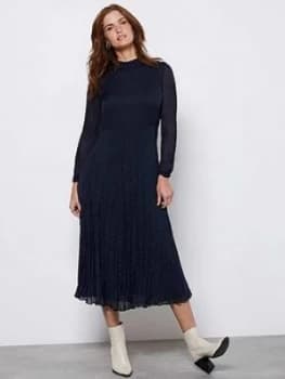 Mint Velvet Mint Velvet Crinkle Effect Midi Dress