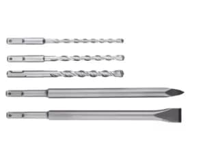 Metabo 630465000 5pc SDS-Plus Drill Bit / Chisel Set