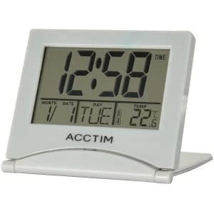 Acctim 'Mini Flip II' LCD Alarm Clock - Grey