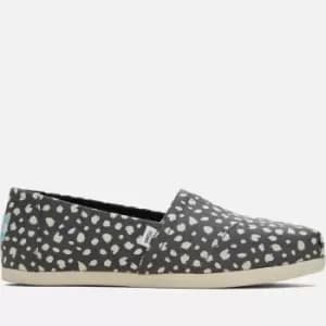 TOMS Alpargata Leopard-Print Canvas Pumps - UK 4